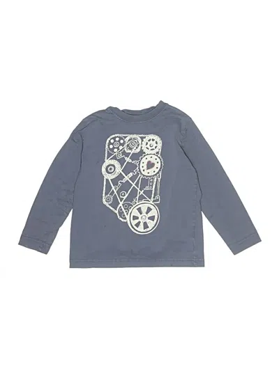 Pre-owned Hanna Andersson Kids' Long Sleeve T-shirt In Blue