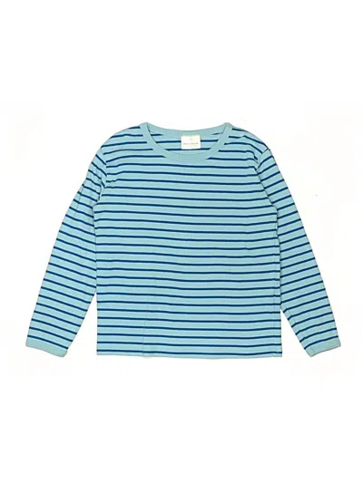 Pre-owned Hanna Andersson Kids' Long Sleeve T-shirt In Blue