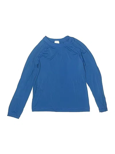 Pre-owned Hanna Andersson Kids' Long Sleeve T-shirt In Blue