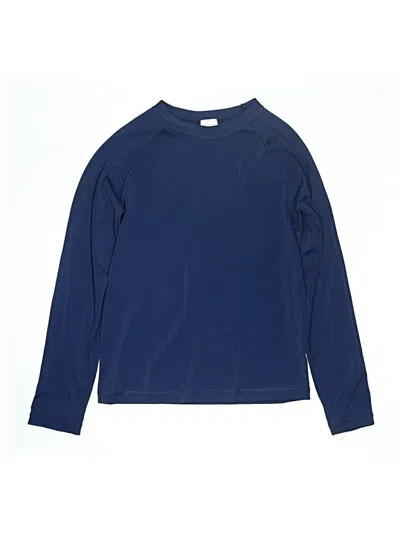 Pre-owned Hanna Andersson Kids' Long Sleeve T-shirt In Blue