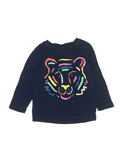Pre-owned Hanna Andersson Kids' Long Sleeve T-shirt In Blue