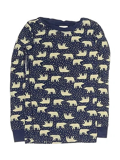 Pre-owned Hanna Andersson Kids' Long Sleeve T-shirt In Blue