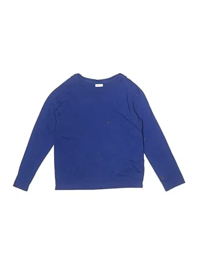 Pre-owned Hanna Andersson Kids' Long Sleeve T-shirt In Blue