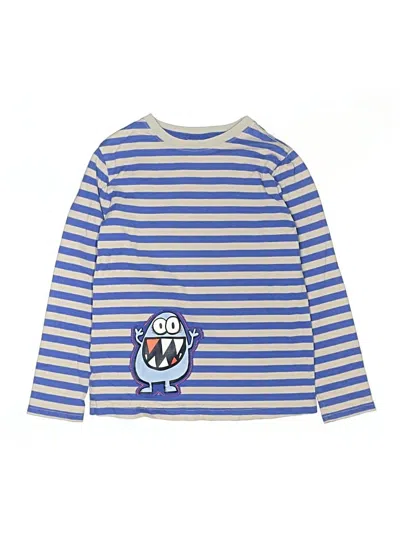 Pre-owned Hanna Andersson Kids' Long Sleeve T-shirt In Blue