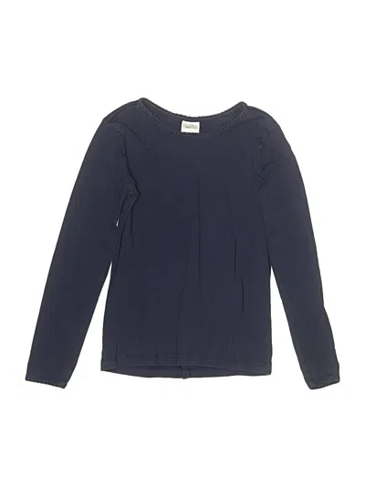 Pre-owned Hanna Andersson Kids' Long Sleeve T-shirt In Blue