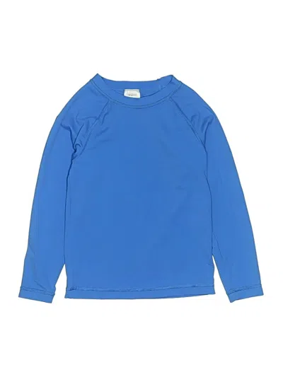 Pre-owned Hanna Andersson Kids' Long Sleeve T-shirt In Blue