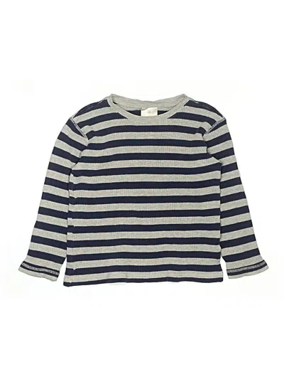 Pre-owned Hanna Andersson Kids' Long Sleeve T-shirt In Blue