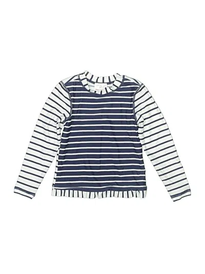 Pre-owned Hanna Andersson Kids' Long Sleeve T-shirt In Blue