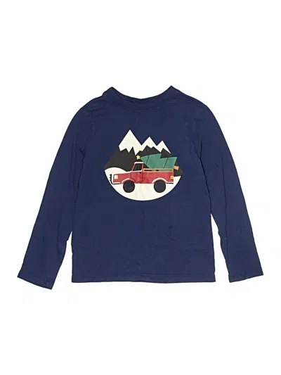 Pre-owned Hanna Andersson Kids' Long Sleeve T-shirt In Blue