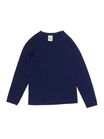Pre-owned Hanna Andersson Kids' Long Sleeve T-shirt In Blue