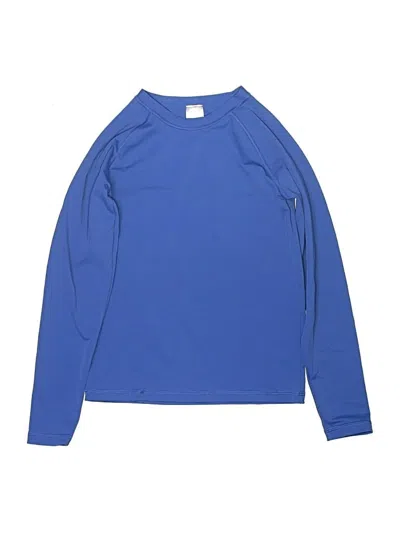 Pre-owned Hanna Andersson Kids' Long Sleeve T-shirt In Blue