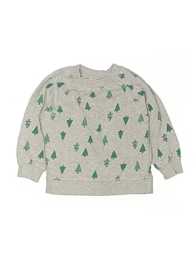 Pre-owned Hanna Andersson Kids' Long Sleeve T-shirt In Gray