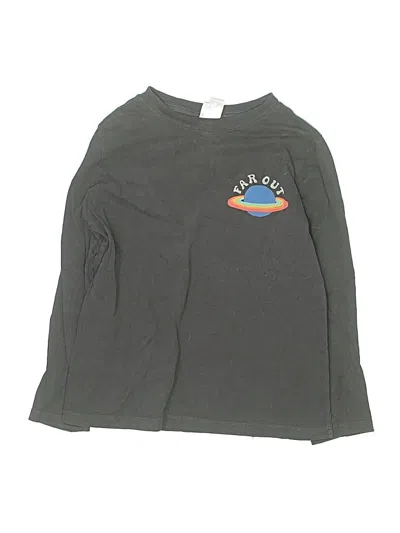Pre-owned Hanna Andersson Kids' Long Sleeve T-shirt In Gray