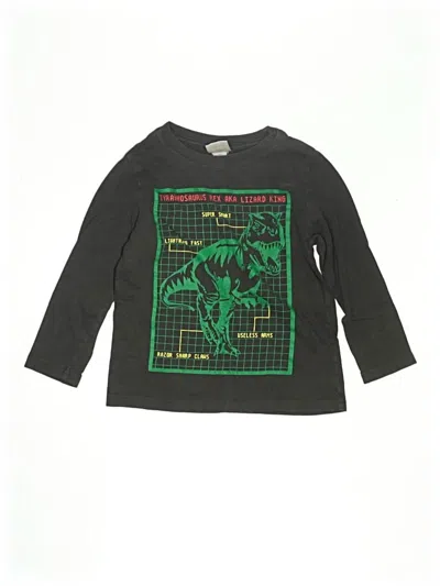 Pre-owned Hanna Andersson Kids' Long Sleeve T-shirt In Green