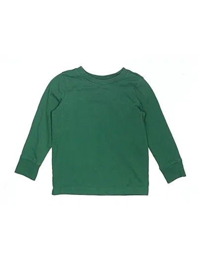 Pre-owned Hanna Andersson Kids' Long Sleeve T-shirt In Green
