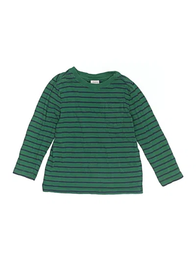 Pre-owned Hanna Andersson Kids' Long Sleeve T-shirt In Green