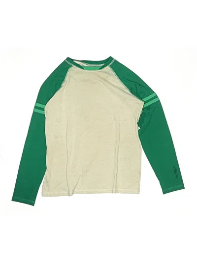 Pre-owned Hanna Andersson Kids' Long Sleeve T-shirt In Green