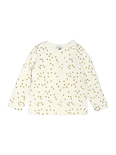 Pre-owned Hanna Andersson Kids' Long Sleeve T-shirt In Ivory