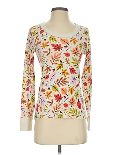 Pre-owned Hanna Andersson Long Sleeve T-shirt In Ivory
