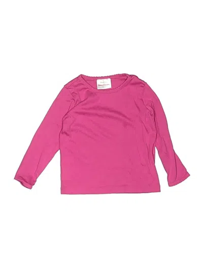 Pre-owned Hanna Andersson Kids' Long Sleeve T-shirt In Pink