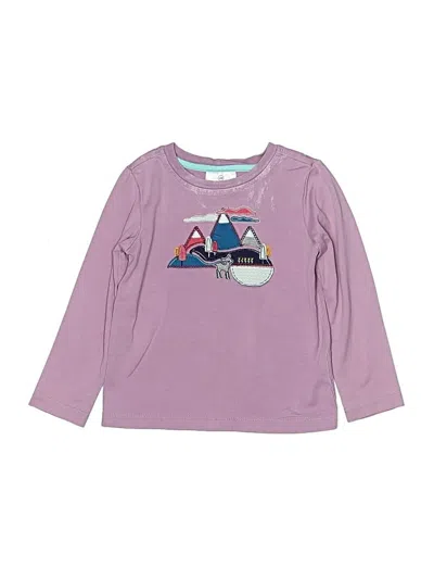 Pre-owned Hanna Andersson Kids' Long Sleeve T-shirt In Purple