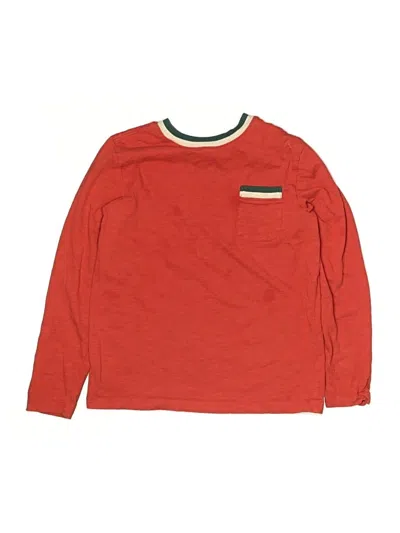 Pre-owned Hanna Andersson Kids' Long Sleeve T-shirt In Red