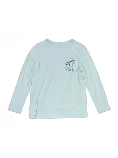 Pre-owned Hanna Andersson Kids' Long Sleeve T-shirt In Teal