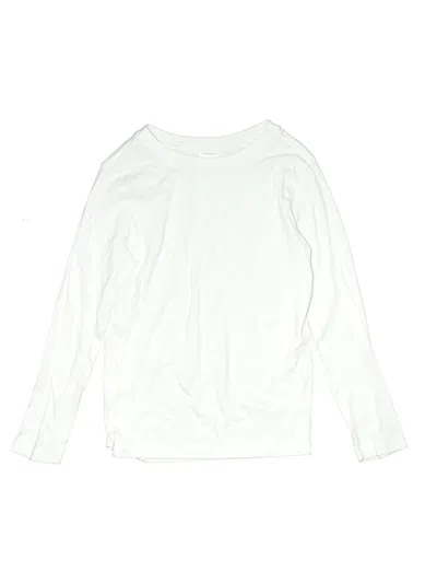 Pre-owned Hanna Andersson Kids' Long Sleeve T-shirt In White