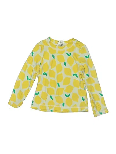 Pre-owned Hanna Andersson Kids' Long Sleeve T-shirt In Yellow