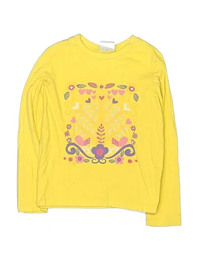 Pre-owned Hanna Andersson Kids' Long Sleeve T-shirt In Yellow