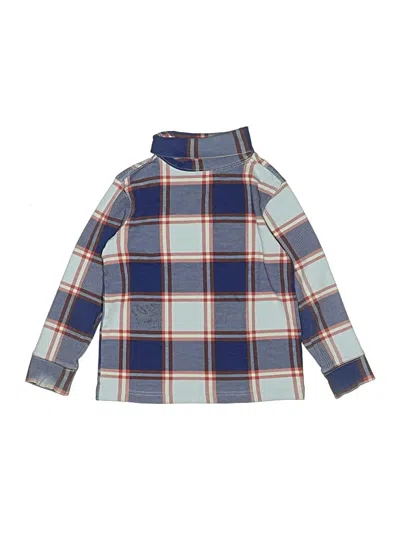 Pre-owned Hanna Andersson Kids' Long Sleeve Turtleneck In Blue