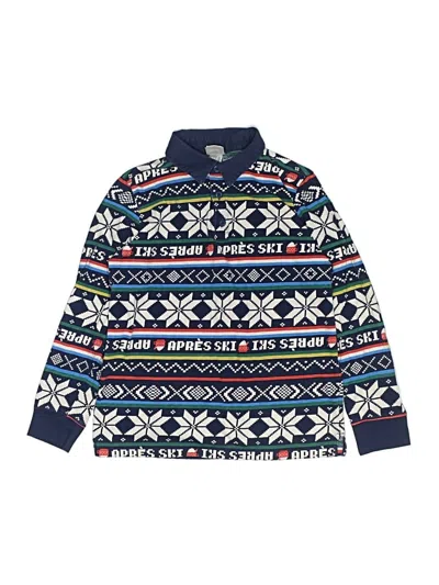 Pre-owned Hanna Andersson Kids' Long Sleeve Turtleneck In Blue