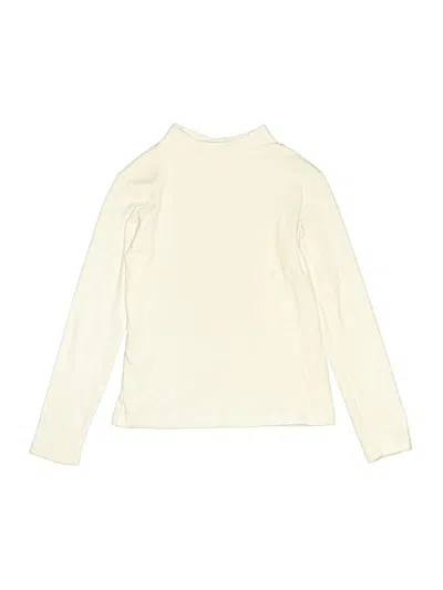 Pre-owned Hanna Andersson Kids' Long Sleeve Turtleneck In White