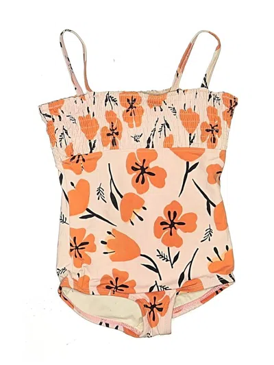 Pre-owned Hanna Andersson Kids' One Piece Swimsuit In Orange