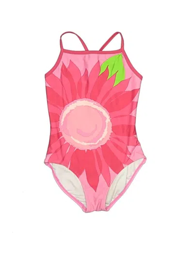 Pre-owned Hanna Andersson Kids' One Piece Swimsuit In Pink