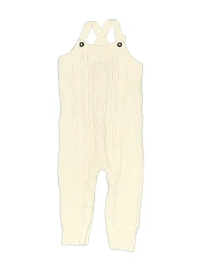 Pre-owned Hanna Andersson Kids' Overalls In Ivory