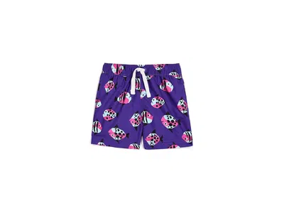 Hanna Andersson Printed Classic Trunks (toddler/little Kid/big Kid) Boy's Swimwear Fishy Fun: 6 Big Kid In Purple