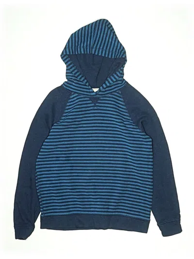 Pre-owned Hanna Andersson Kids' Pullover Hoodie In Blue