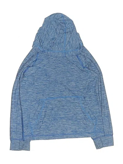 Pre-owned Hanna Andersson Kids' Pullover Hoodie In Blue