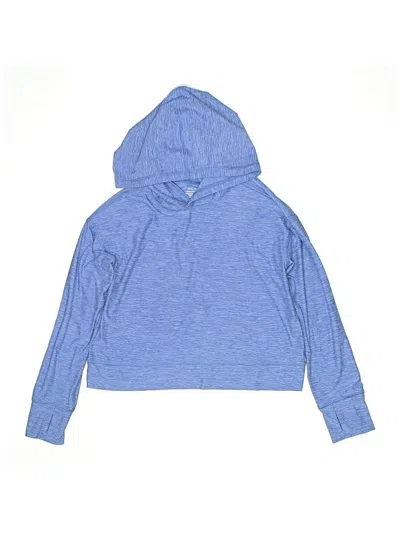 Pre-owned Hanna Andersson Kids' Pullover Hoodie In Blue