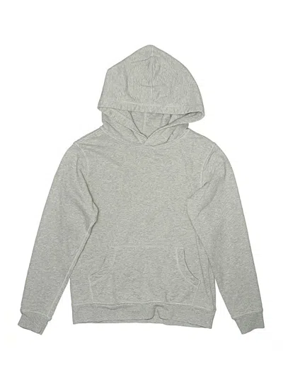 Pre-owned Hanna Andersson Kids' Pullover Hoodie In Gray
