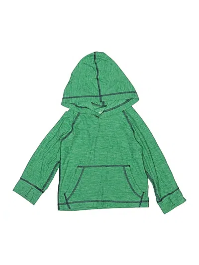 Pre-owned Hanna Andersson Kids' Pullover Hoodie In Green