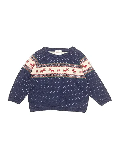 Pre-owned Hanna Andersson Kids' Pullover Sweater In Blue