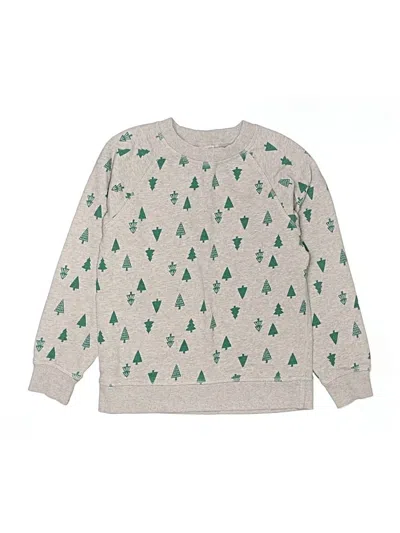 Pre-owned Hanna Andersson Kids' Pullover Sweater In Silver