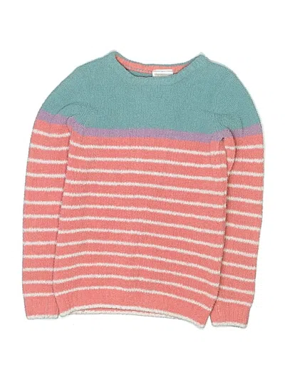 Pre-owned Hanna Andersson Kids' Pullover Sweater In Teal