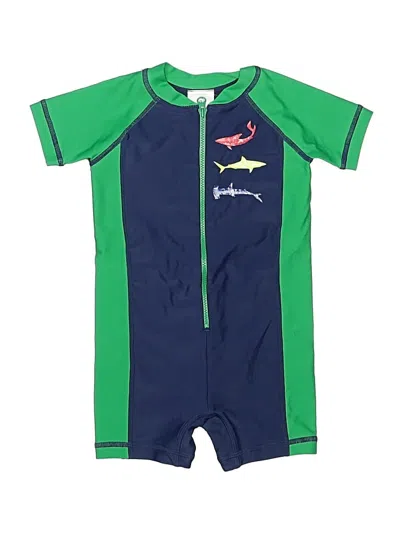 Pre-owned Hanna Andersson Kids' Rash Guard In Green