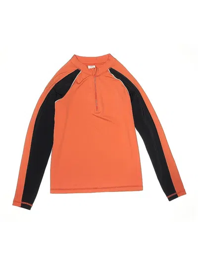 Pre-owned Hanna Andersson Kids' Rash Guard In Orange
