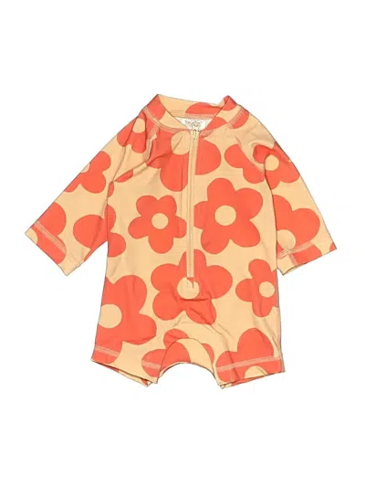 Pre-owned Hanna Andersson Babies' Rash Guard In Orange