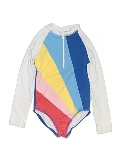 Pre-owned Hanna Andersson Kids' Rash Guard In White