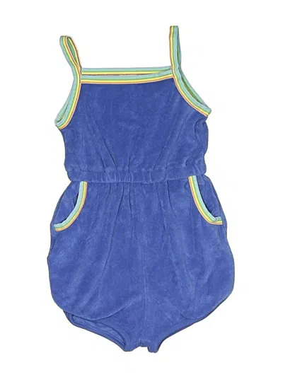 Pre-owned Hanna Andersson Kids' Short Sleeve Onesie In Blue